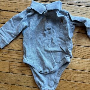 Baby Gap pique long sleeve onesie.